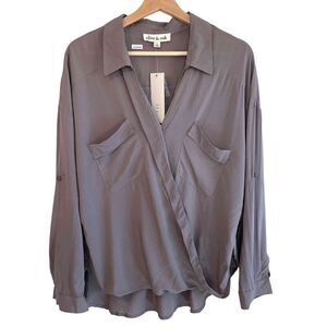 Olive & Oak Wrap Top NWT